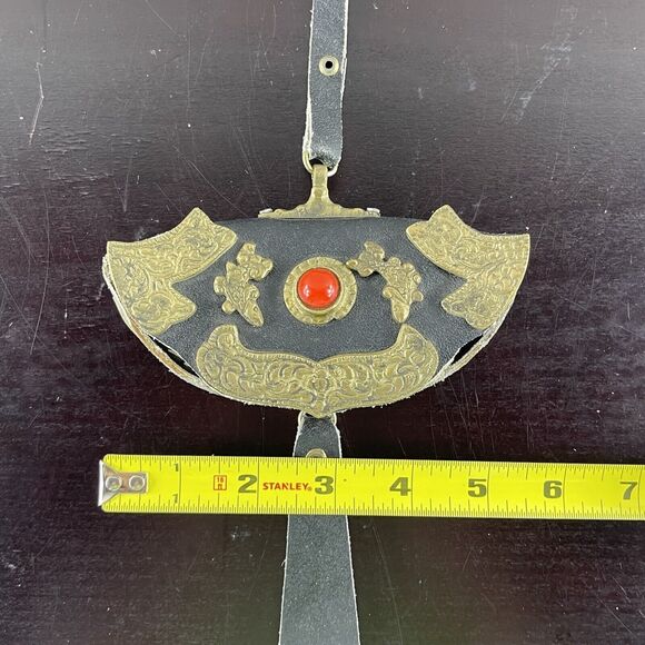 ANTIQUE Tibetan Fire Mecha Match Striker Leather Flint Pouch Purse RARE - Picture 15 of 16